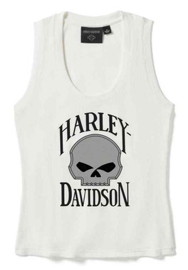 HARLEY DAVIDSON FEMME - CAMISOLE WILLIE G - BLANC