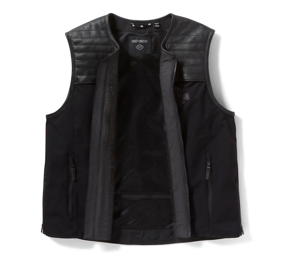 HARLEY DAVIDSON VEST-TEXTILE,UTILITY,BLACK