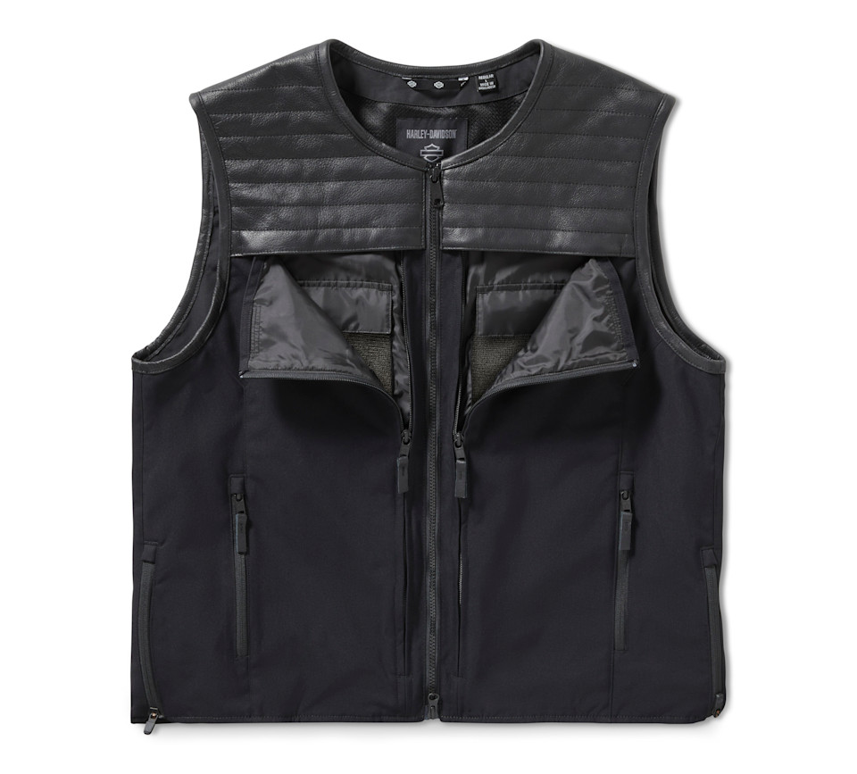 HARLEY DAVIDSON VEST-TEXTILE,UTILITY,BLACK