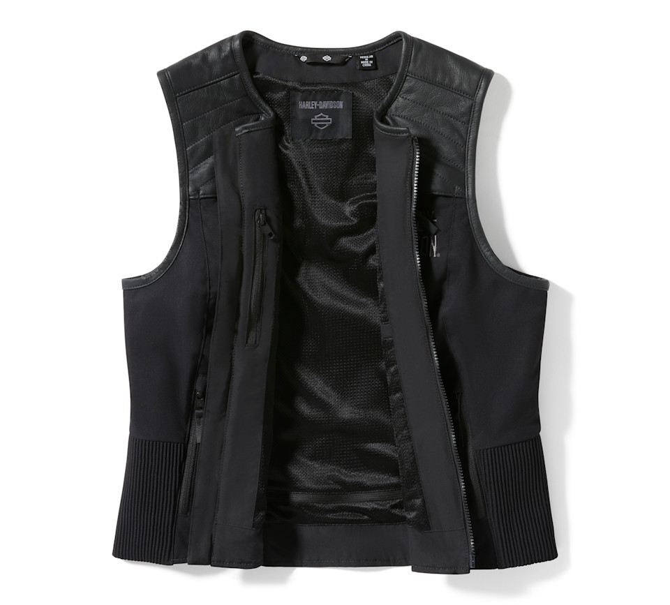 HARLEY DAVIDSON VEST-TEXTILE,UTILITY,BLACK