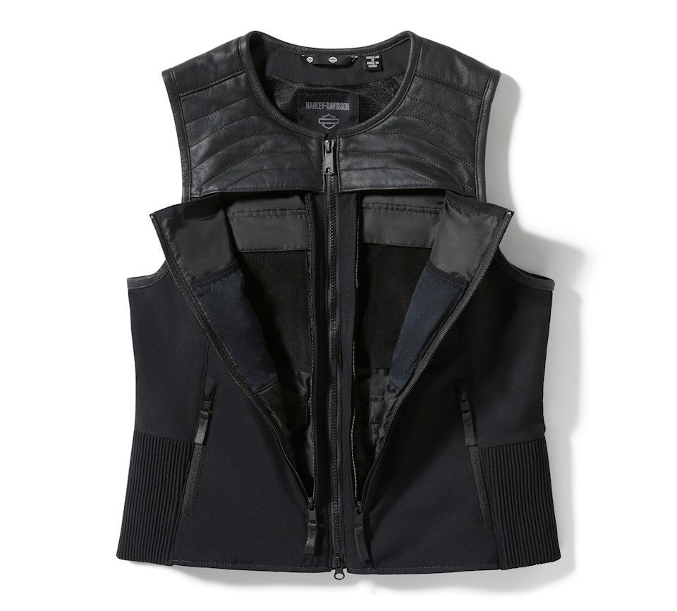 HARLEY DAVIDSON VEST-TEXTILE,UTILITY,BLACK