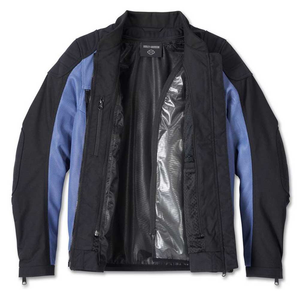 HARLEY DAVIDSON FEMME – MANTEAU MESH ZEPHYR – NOIR/BLEU