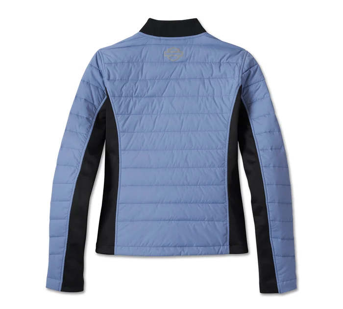 HARLEY DAVIDSON FEMME – MANTEAU MIDLAYER – NOIR/BLEU