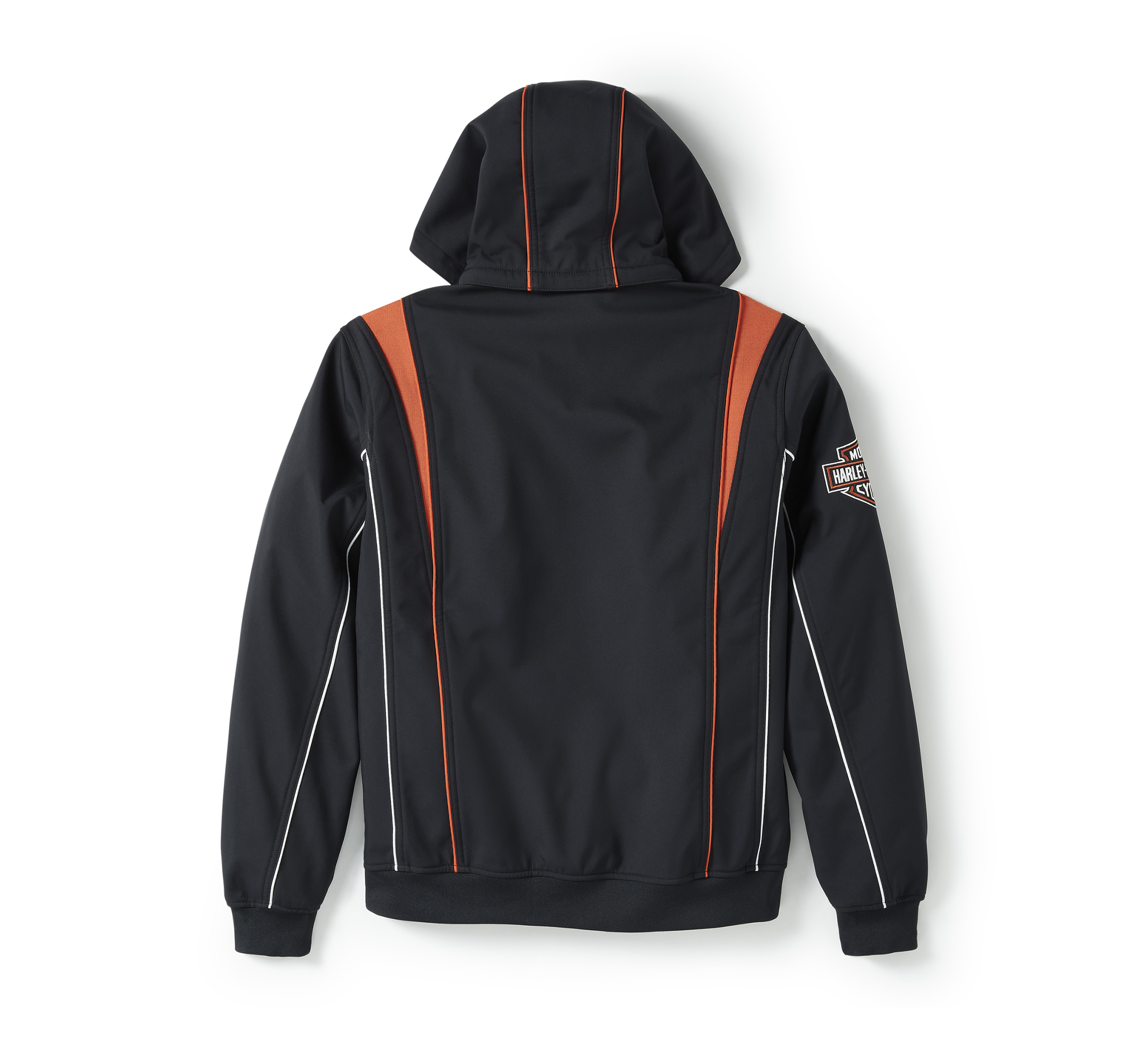 HARLEY DAVIDSON HOMME – MANTEAU COUPE VENT – NOIR/ORANGE/BLANC