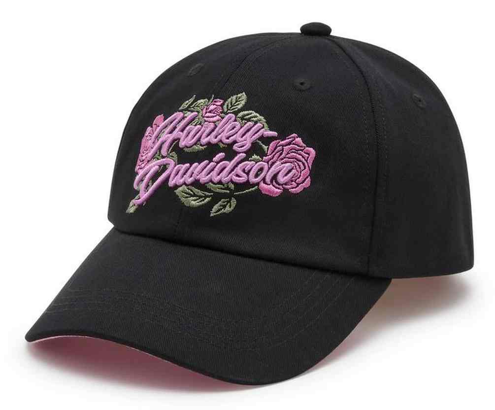 HARLEY DAVIDSON FEMME - CASQUETTE ROSE&TORN - NOIR/ROSE