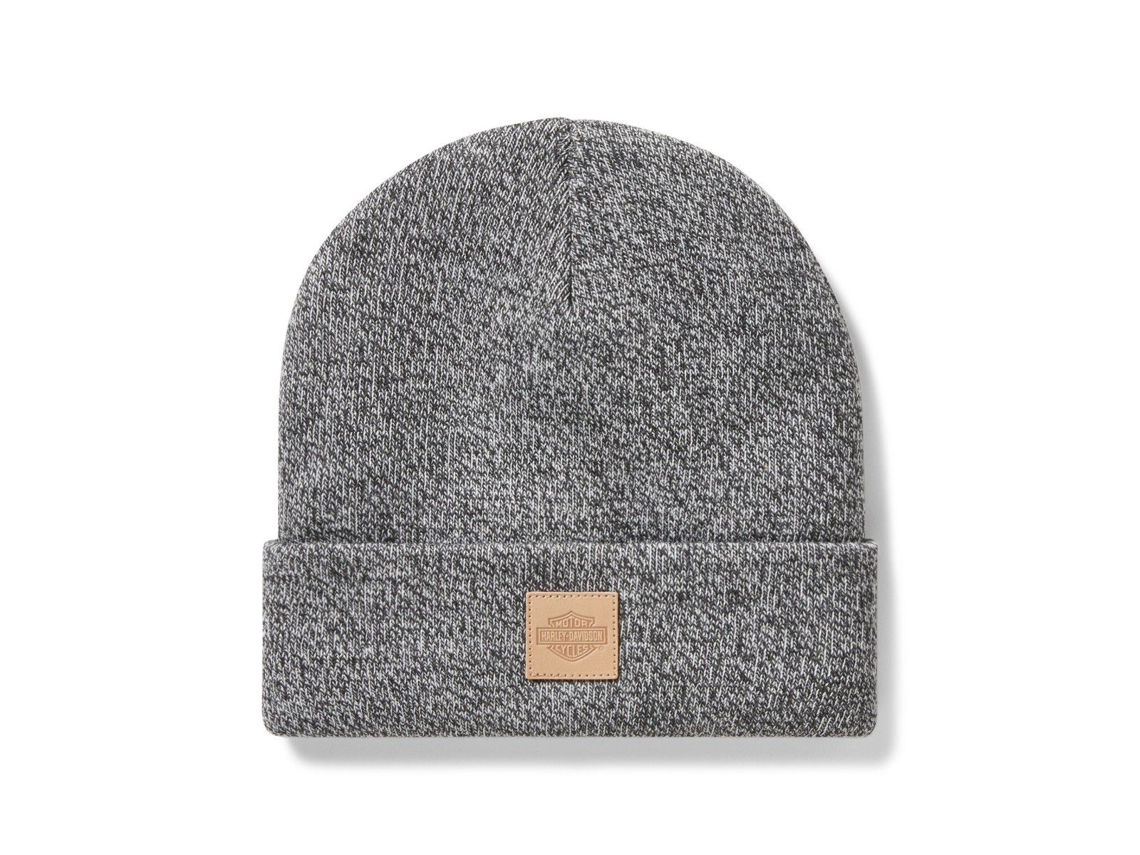HARLEY DAVIDSON BEANIE-KNIT,DARK GREY HEATHER