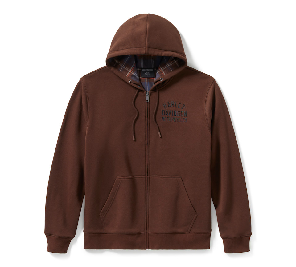 HARLEY DAVIDSON HODDIE-KNIT,BROWN