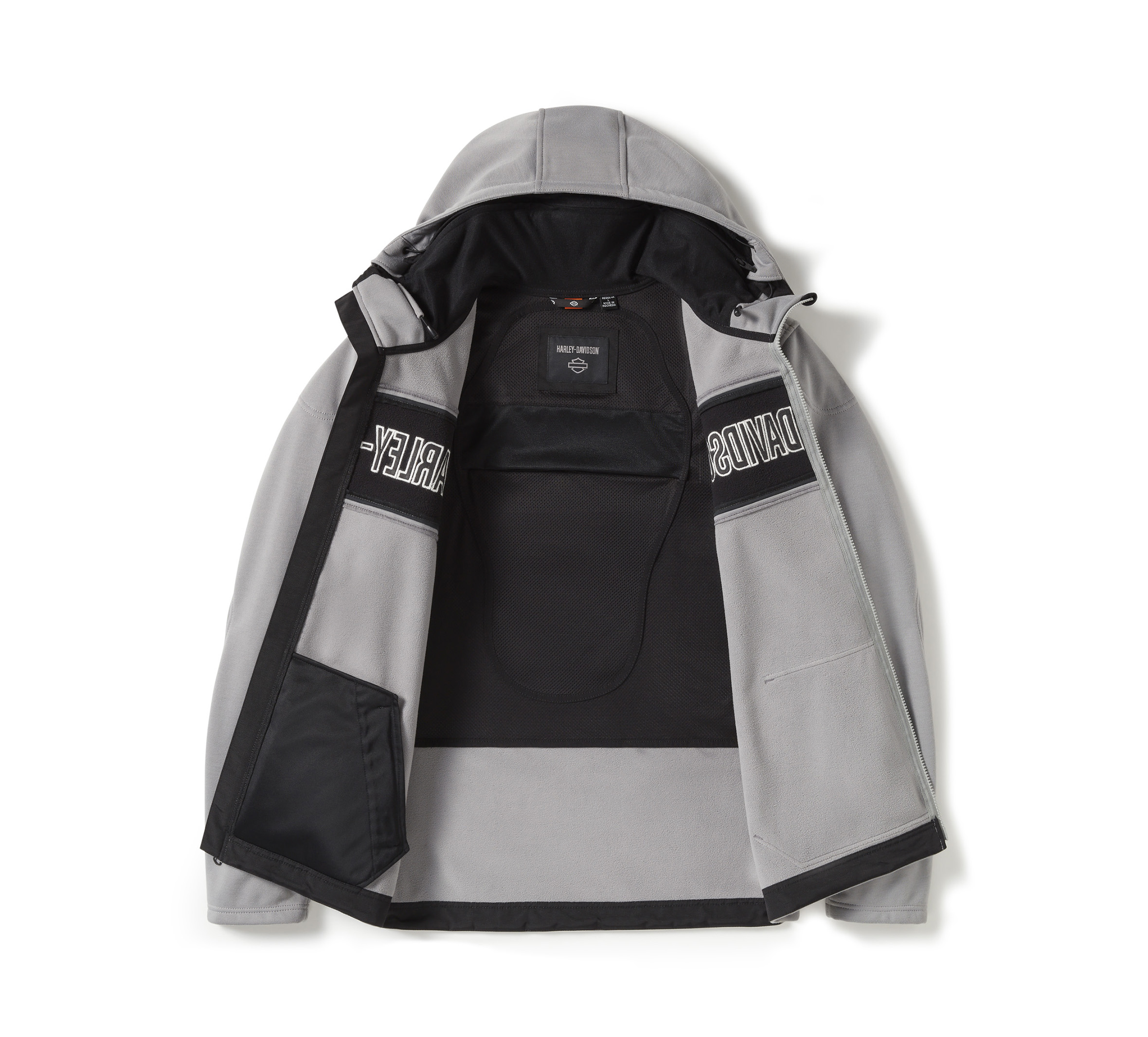 HARLEY DAVIDSON HOMME – MANTEAU TRENTON – GRIS/NOIR