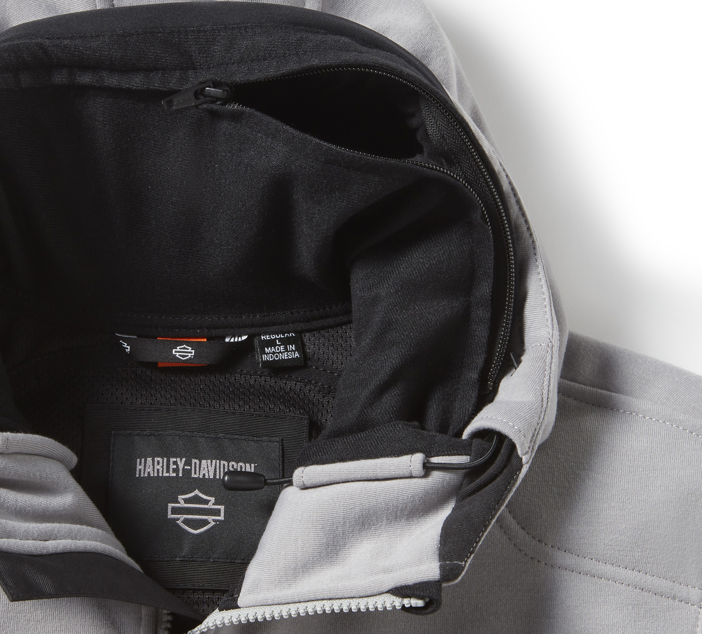 HARLEY DAVIDSON HOMME – MANTEAU TRENTON – GRIS/NOIR