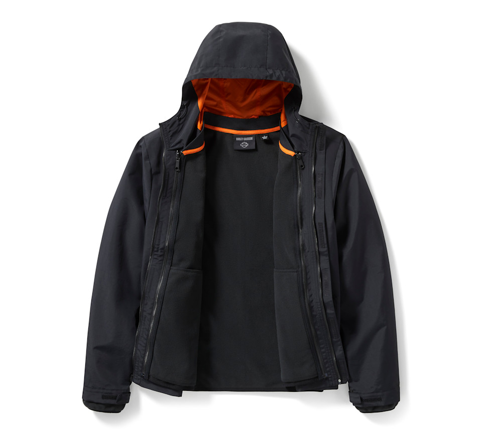 HARLEY DAVIDSON JACKET-WOVEN/KNIT,BLACK