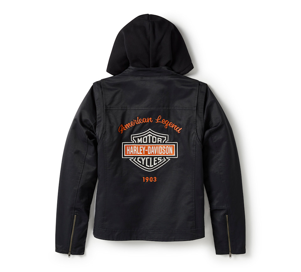 HARLEY DAVIDSON JACKET-WOVEN/KNIT,BLACK