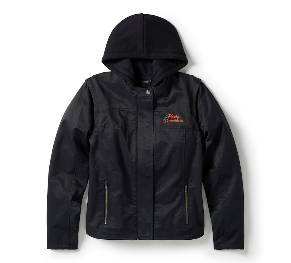 HARLEY DAVIDSON JACKET-WOVEN/KNIT,BLACK