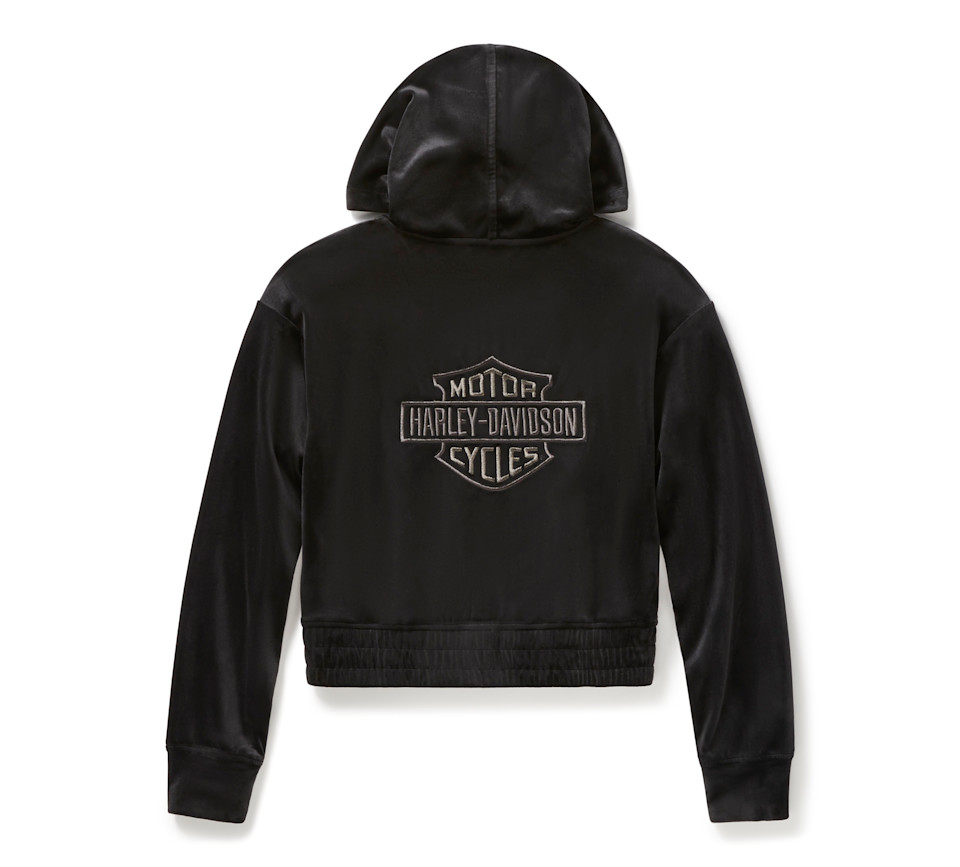 HARLEY DAVIDSON HOODIE-KNIT,BLACK