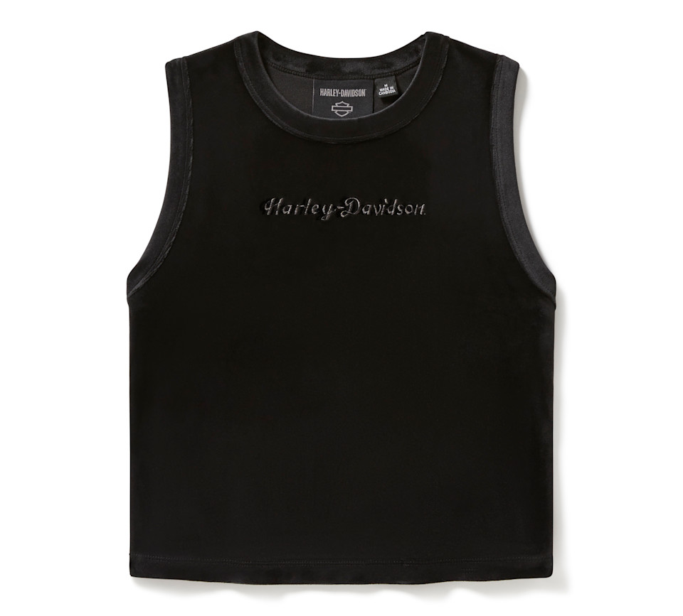 HARLEY-DAVIDSON TANK-KNIT,BLACK