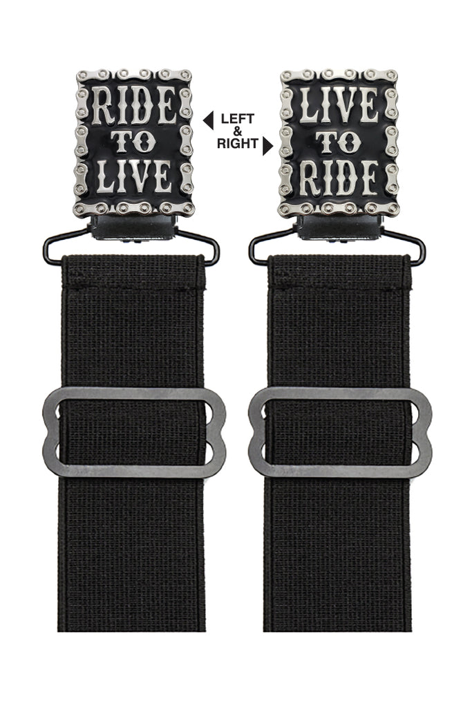 HARLEY DAVIDSON BOOT STIRRUP SET-LIVE TO RIDE TO LIVE