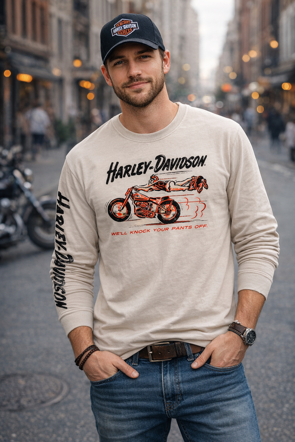 Chandail à manches longues Harley-Davidson® Knock Your Pants Off