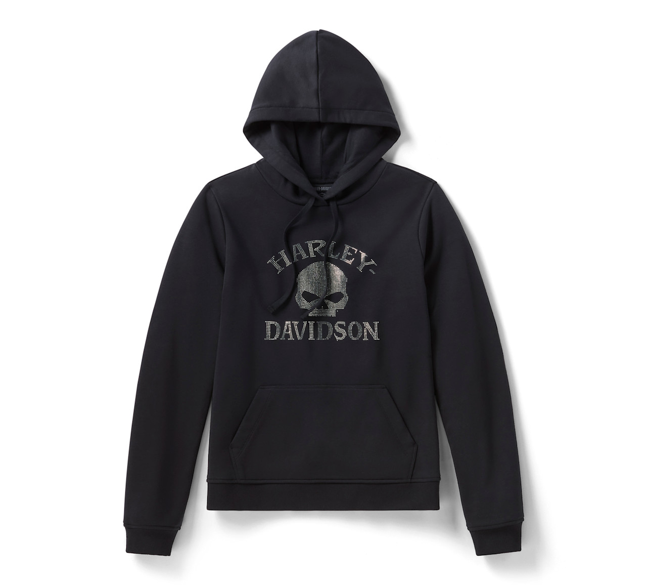 HARLEY DAVIDSON HOODIE-KNIT,BLACK