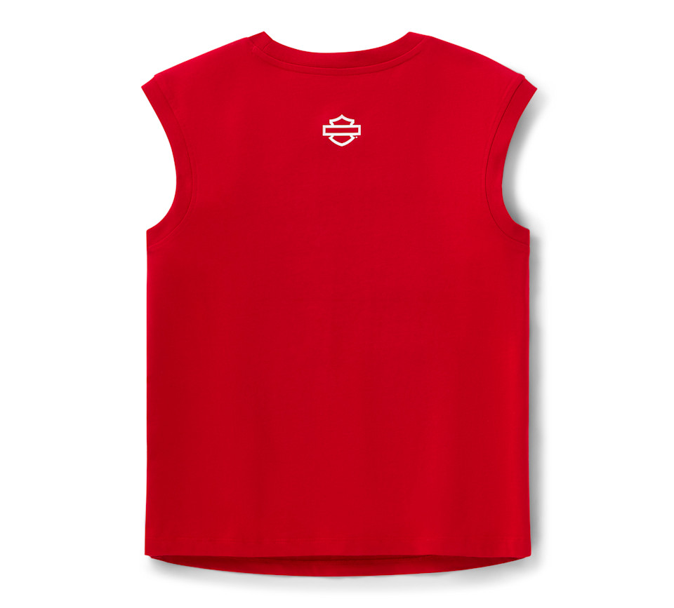 HARLEY DAVIDSON TOP-KNIT,RED/BLACK