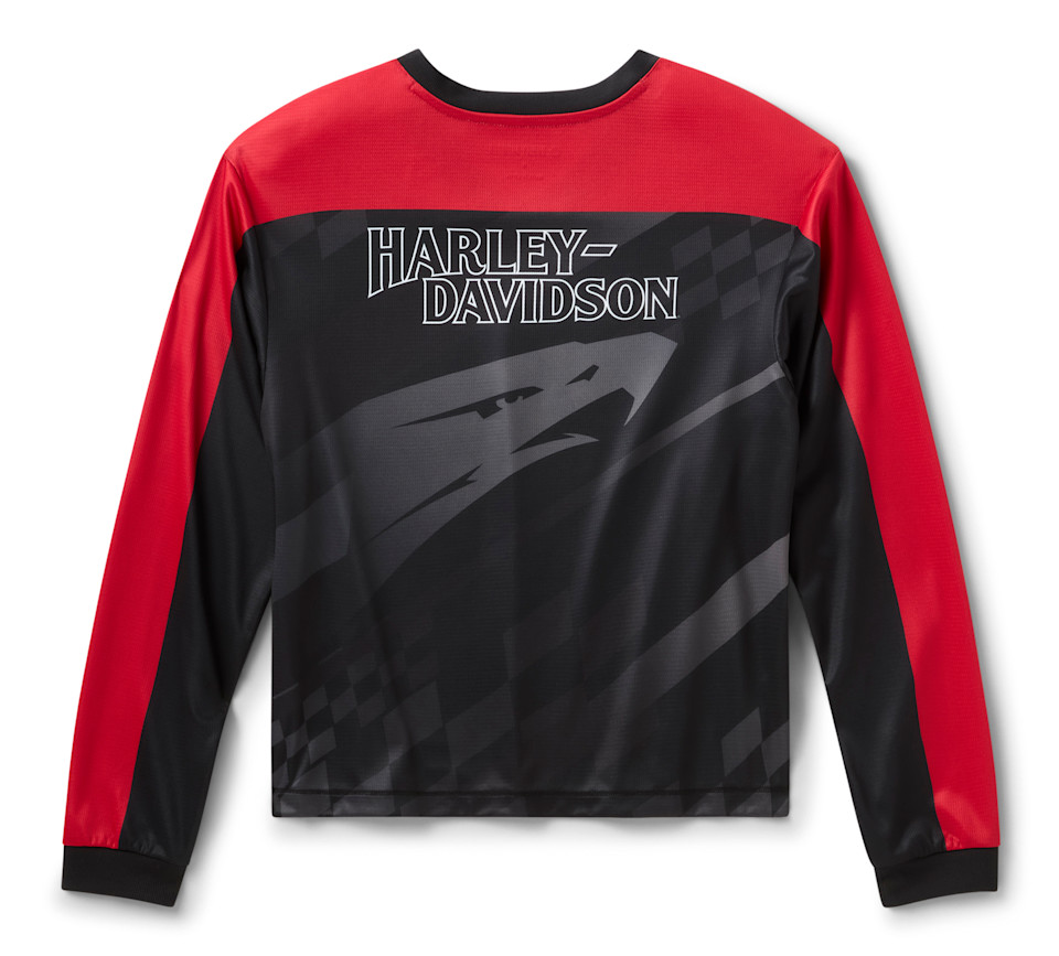 HARLEY DAVIDSON MOTO JERSEY-KNIT,BLACK PRINT