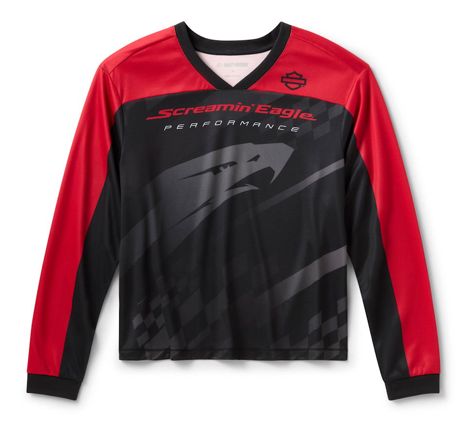 HARLEY DAVIDSON MOTO JERSEY-KNIT,BLACK PRINT