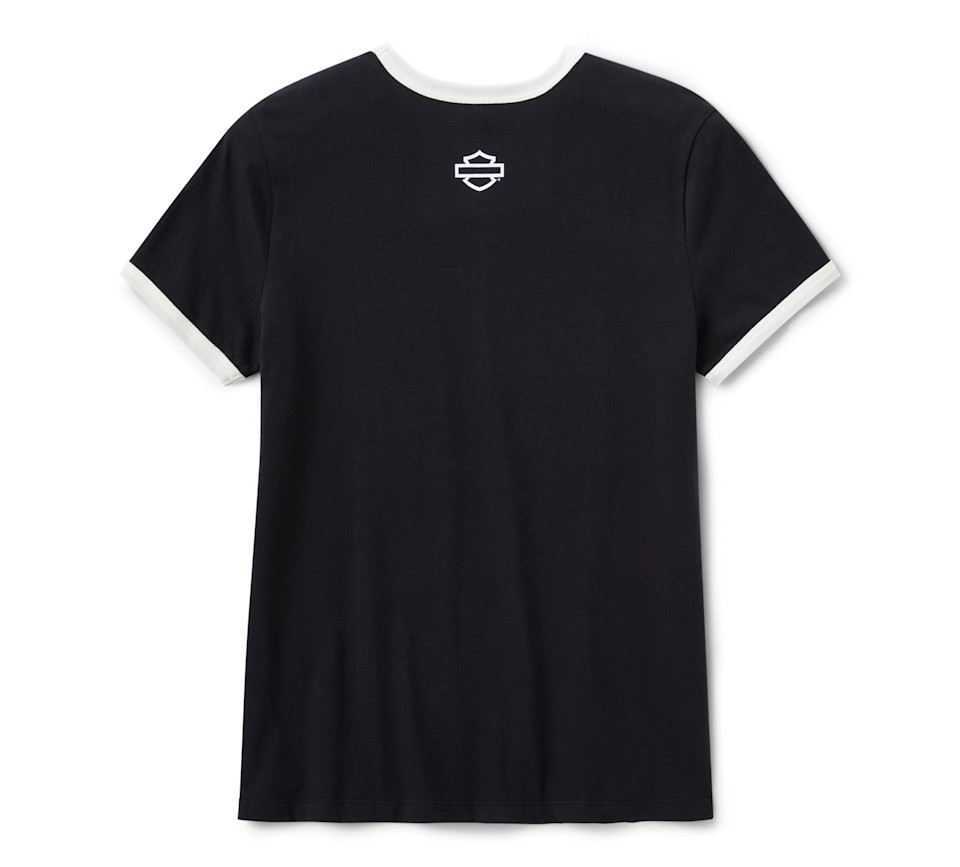 HARLEY DAVIDSON TEE-KNIT,BLACK