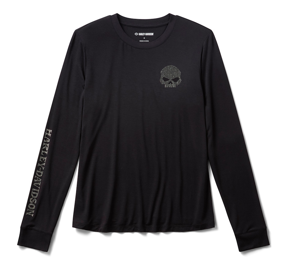 HARLEY DAVIDSON TOP-KNIT,BLACK