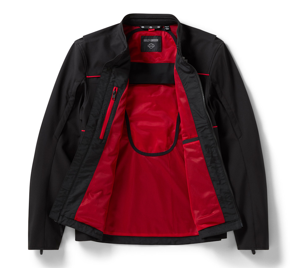 HARLEY DAVIDSON JACKET-TEXTILE,SCREAMIN EAGLE,BLACK/GREY