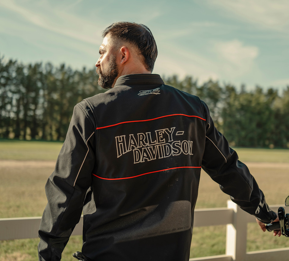 HARLEY DAVIDSON JACKET-TEXTILE,SCREAMIN EAGLE,BLACK/GREY