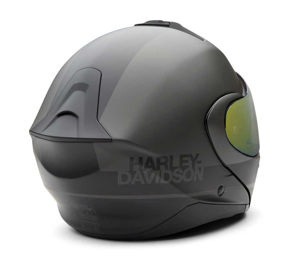 HARLEY DAVIDSON HELMET-EVO,F/F(X17)DOT/ECE,MTBLK/DK GRN