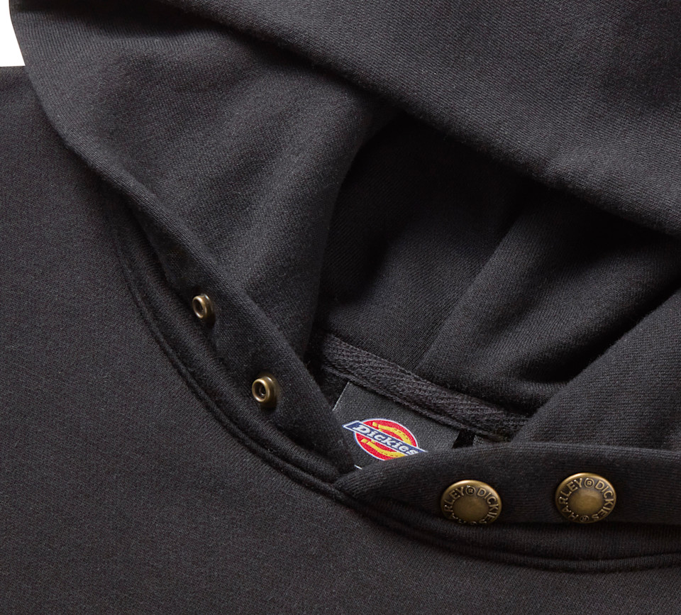 HARLEY DAVIDSON HOODIE-KNIT,DICKIES,HORSESHOE,BLACK