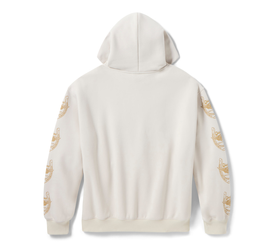 HARLEY DAVIDSON HOODIE-KNIT,DICKIES,HORSESHOE,OFF WHITE