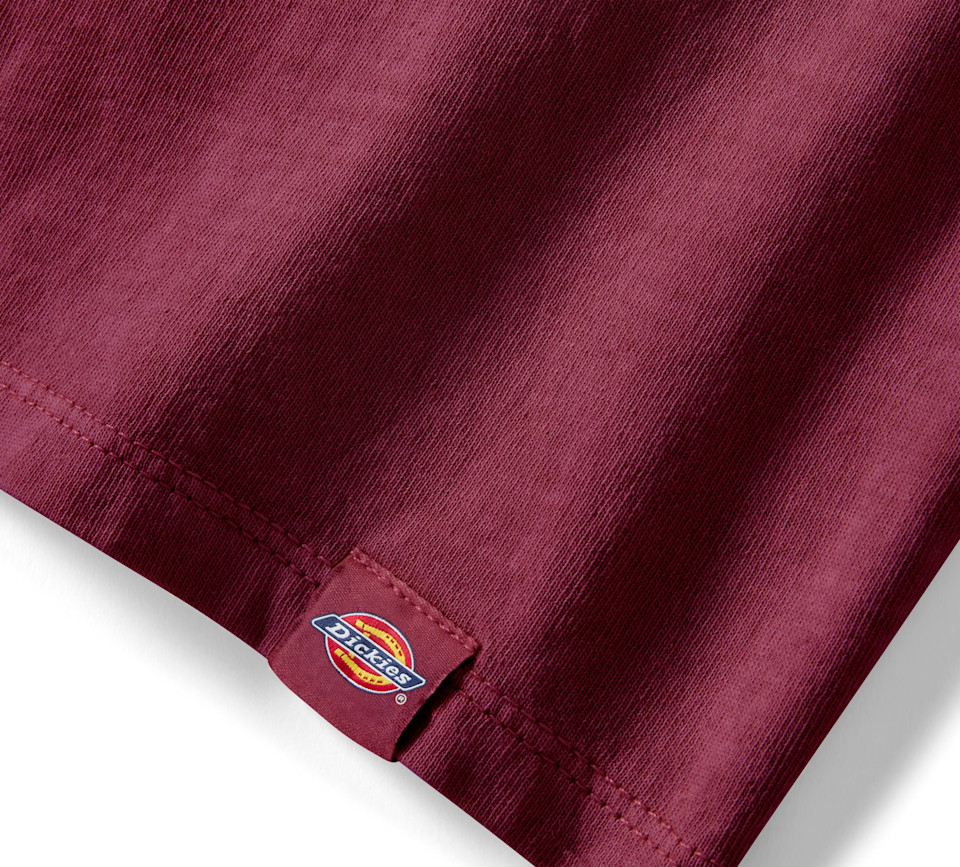 HARLEY DAVIDSON TEE-KNIT,DICKIES,BOXY,BUILT OUTLAST,RED
