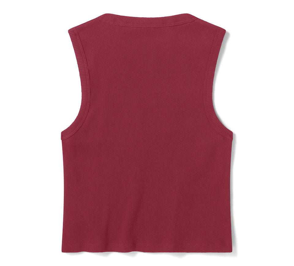 HARLEY DAVIDSON TANK-KNIT,DICKIES,WINGED B&S,RED
