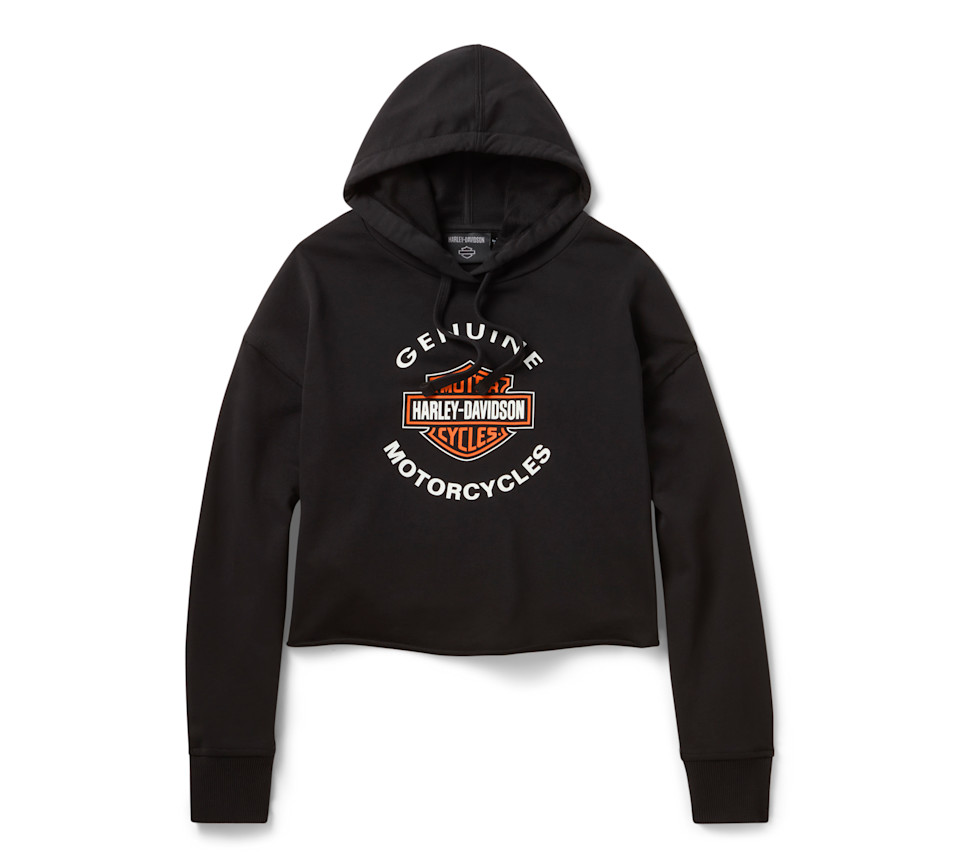 HARLEY DAVIDSON HOODIE-KNIT,BLACK