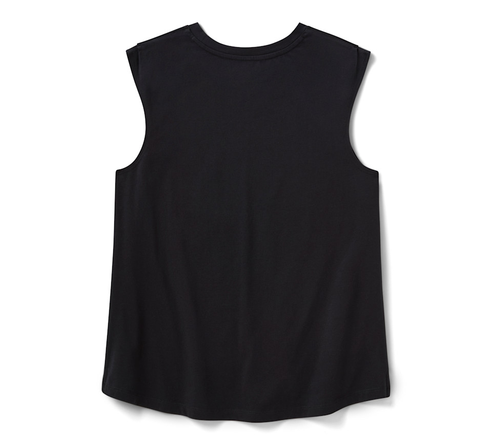 HARLEY DAVIDSON TEE-KNIT,BLACK