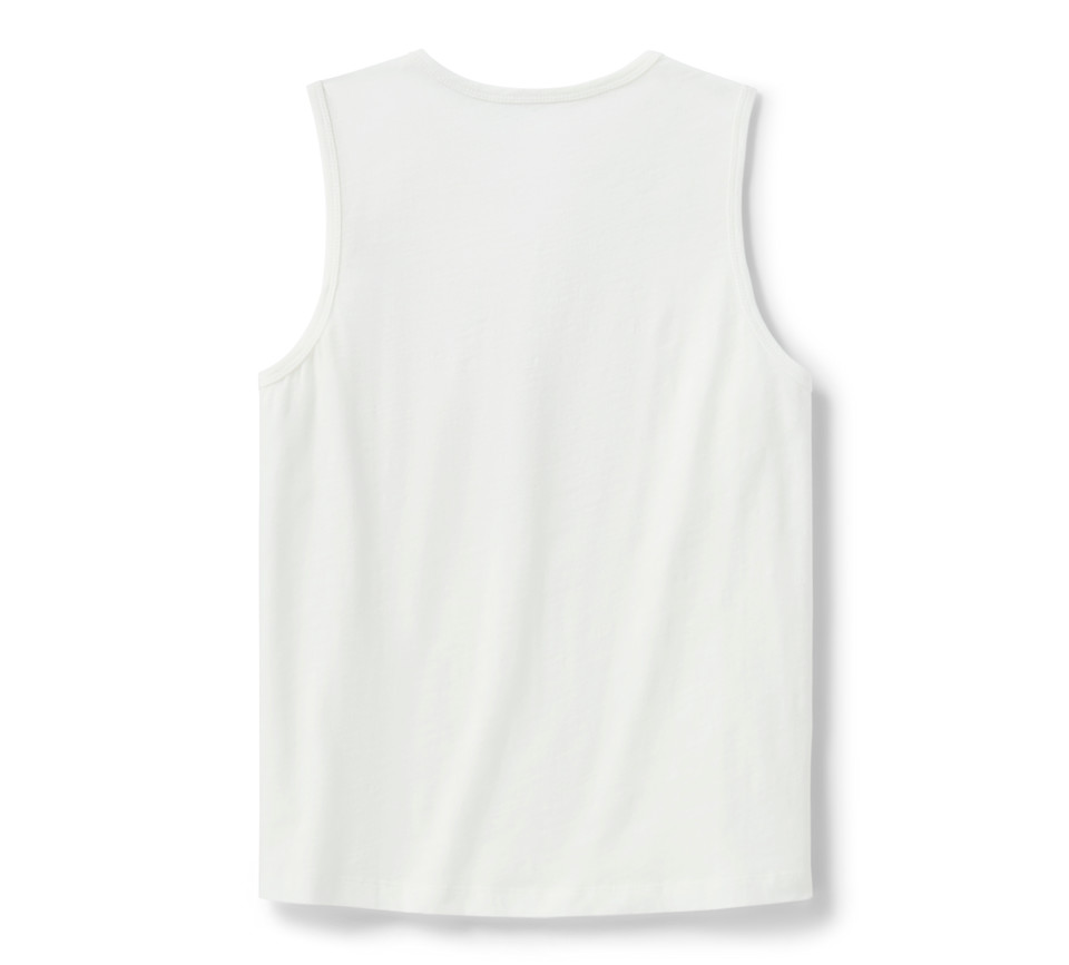 HARLEY DAVIDSON TANK-KNIT,OFF WHITE
