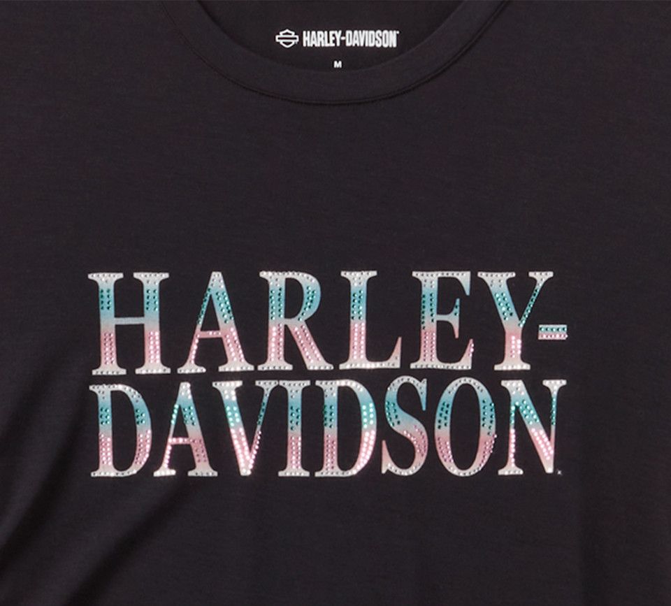 HARLEY DAVIDSON TOP-KNIT,BLACK