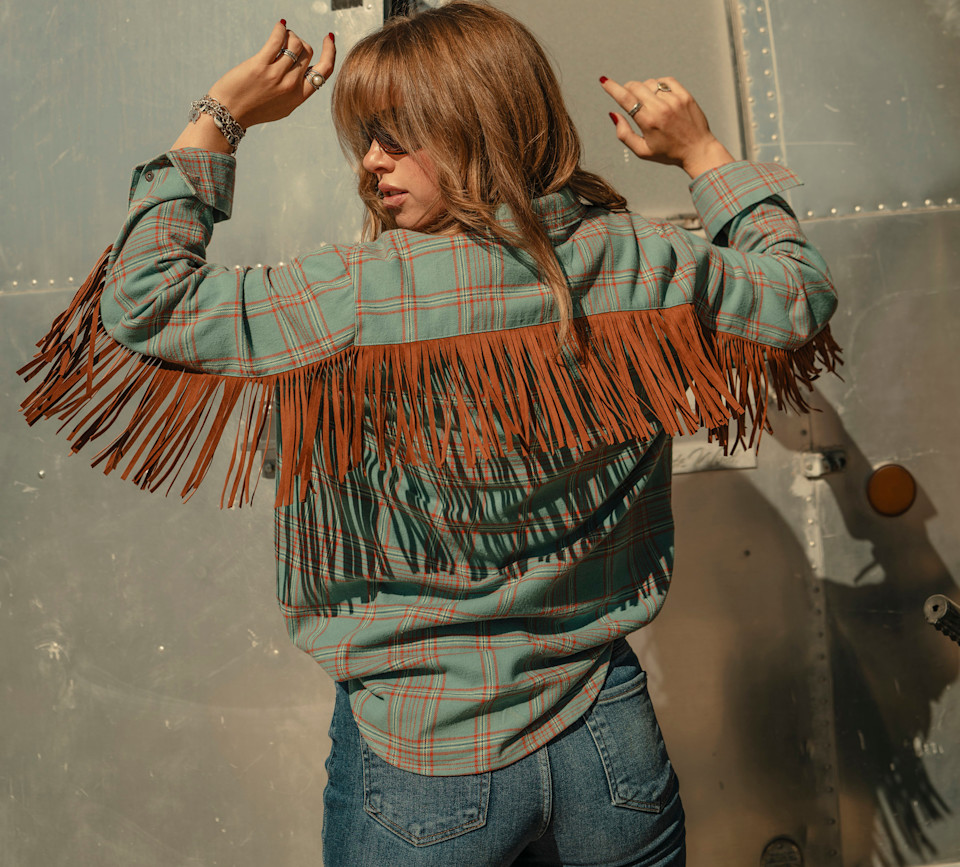 HARLEY DAVIDSON SHIRT-WOVEN,TEAL BLUE/ORANGE