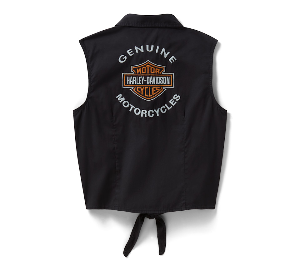 HARLEY DAVIDSON TOP-WOVEN,BLACK