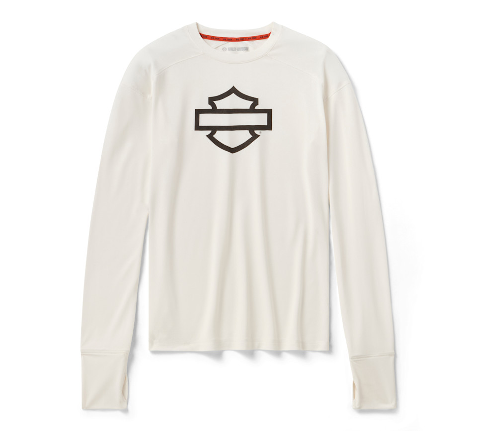 HARLEY DAVIDSON TEE-KNIT,OFF WHITE