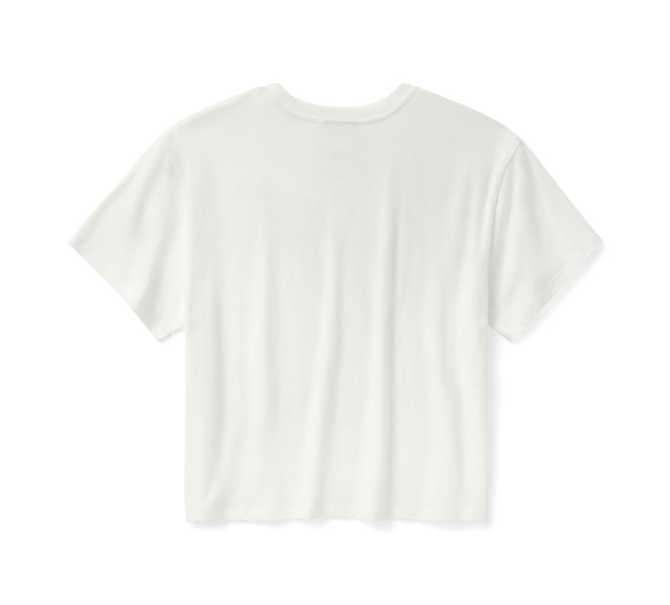 HARLEY DAVIDSON TEE-KNIT,DO YOUR CHORES,BOXY,OFF WHITE