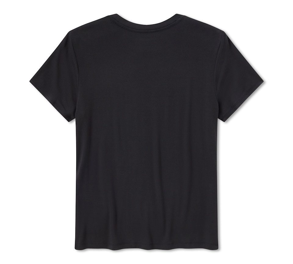 HARLEY DAVIDSON TEE-KNIT,BLING,B/S,BLACK