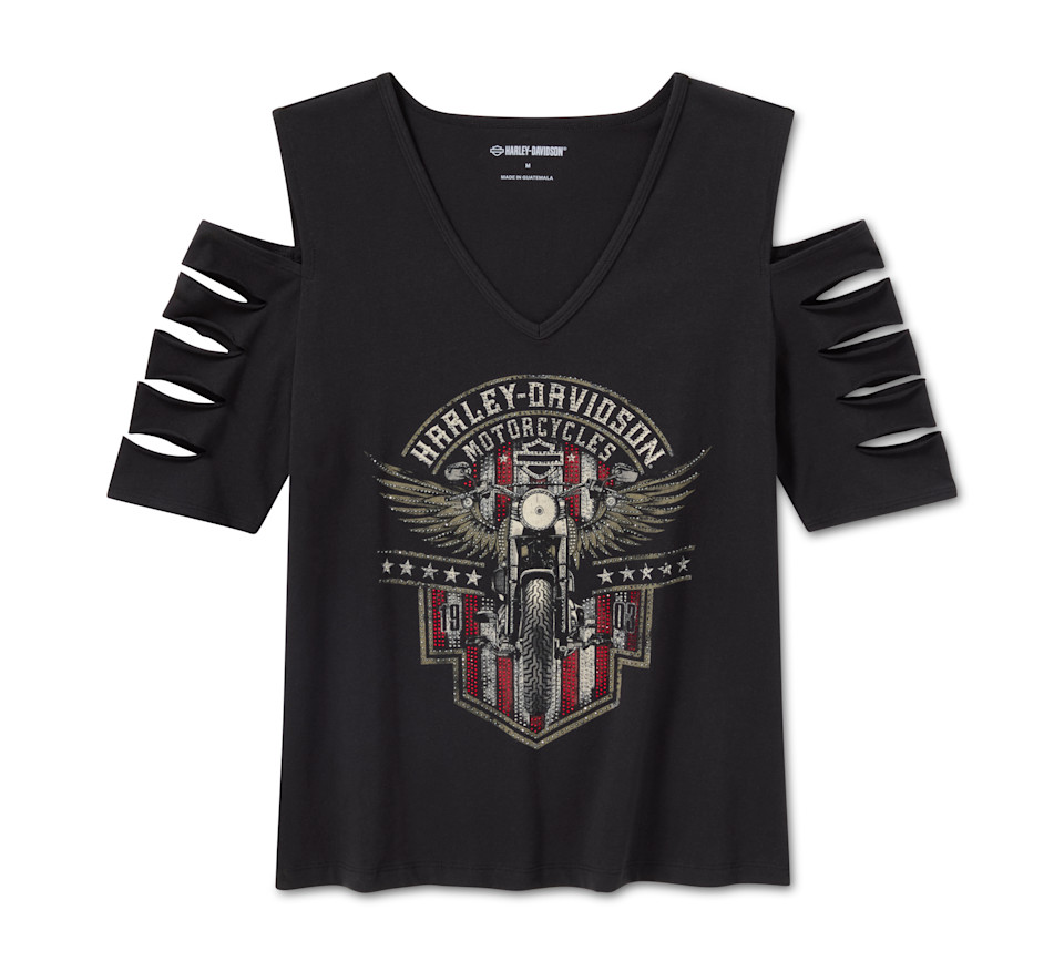 T-shirt Harley-Davidson® Bling Rally Rip & Repair