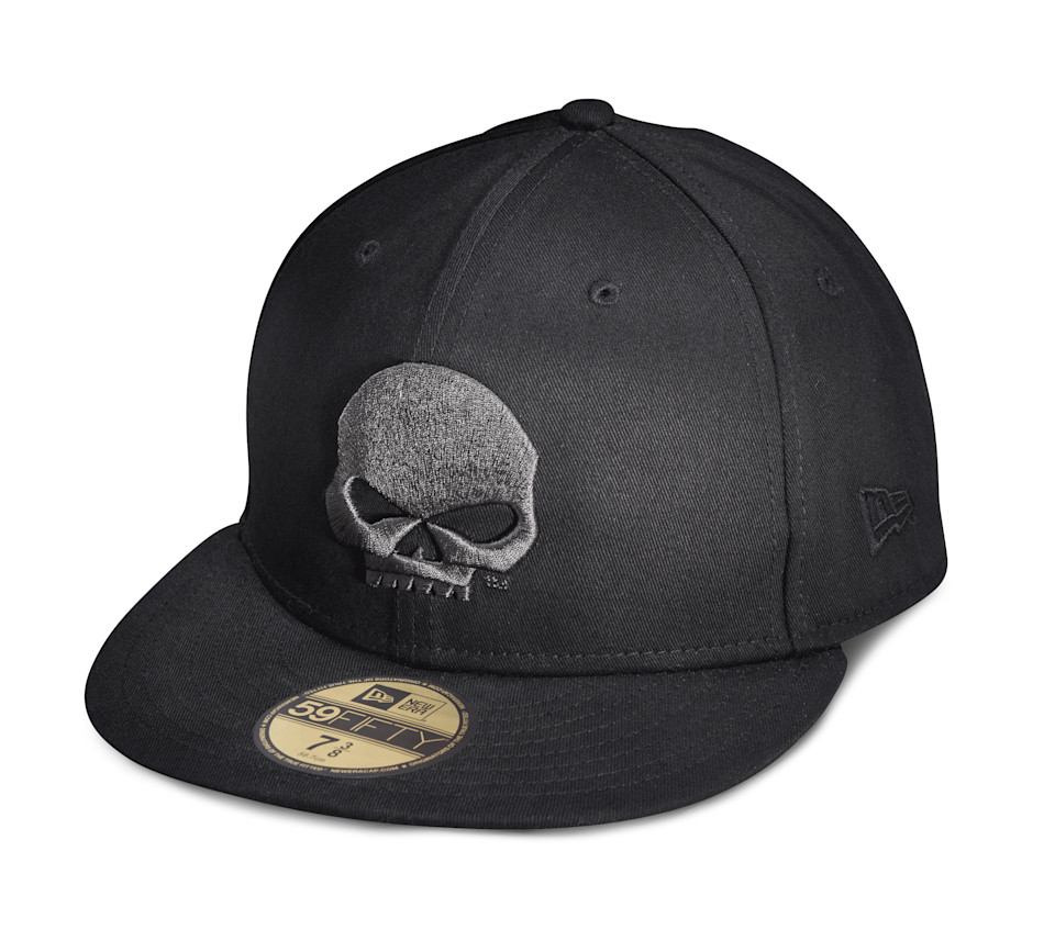 HARLEY DAVIDSON CAP - 5950, TONAL SKULLMENS, BLACK