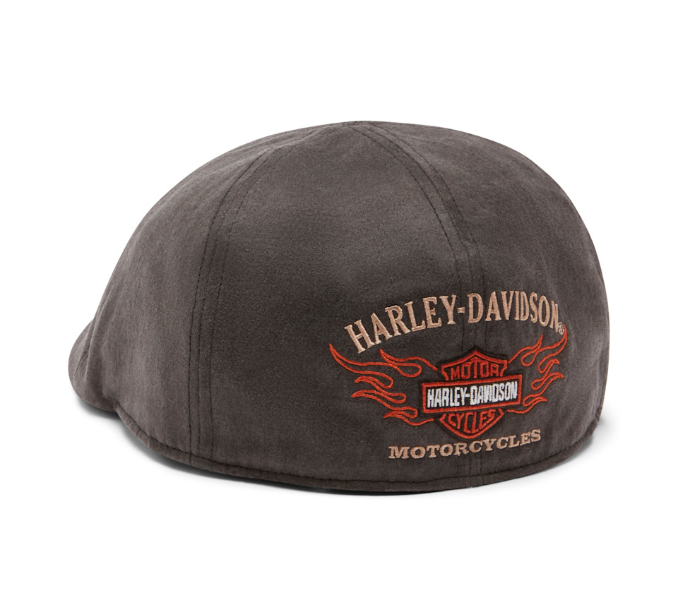 HARLEY DAVIDSON HAT-IVY CAP,FLAME,GRY