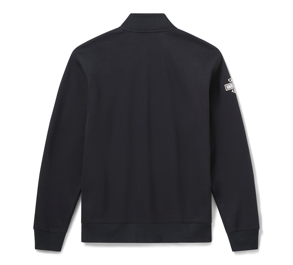 HARLEY DAVIDSON PULLOVER-KNIT,BLACK