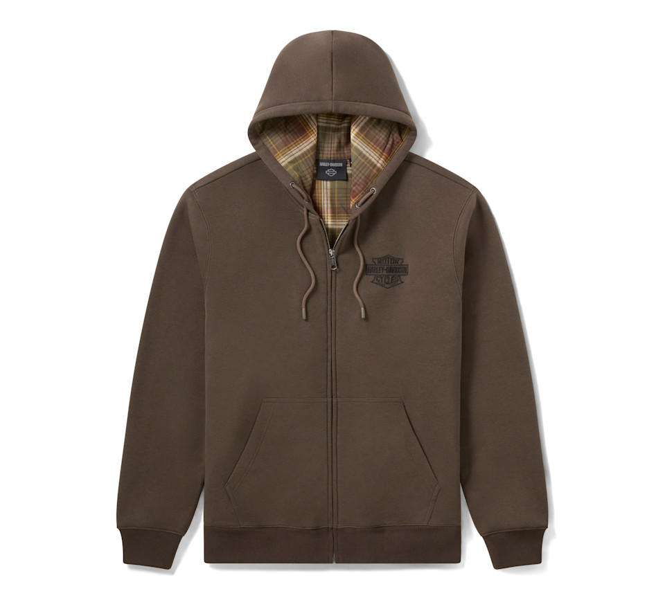 HARLEY DAVIDSON HOODIE-KNIT,DARK GREEN