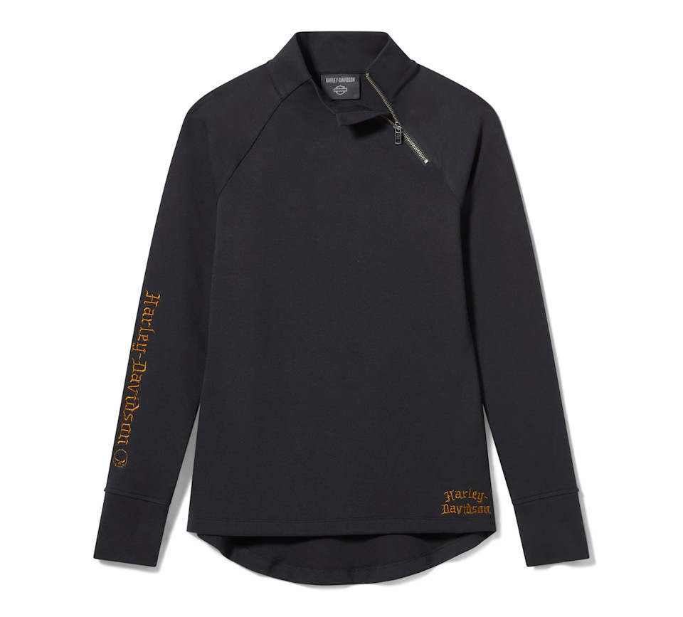 HARLEY DAVIDSON TOP-KNIT,BLACK