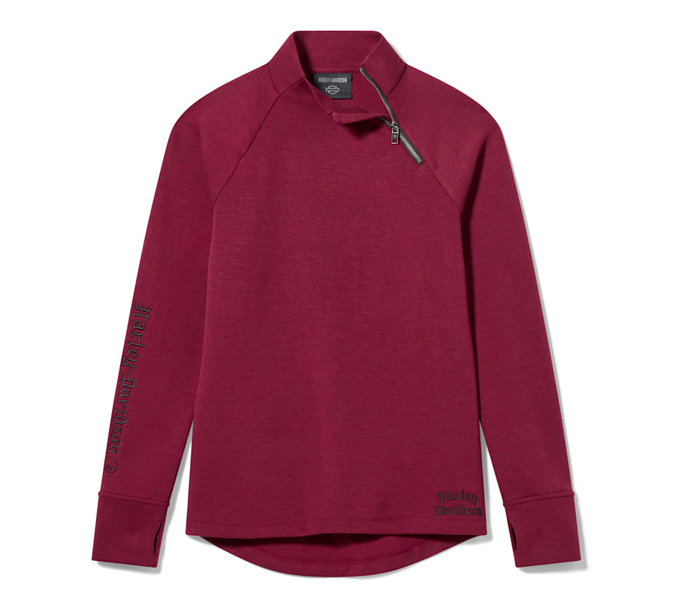 HARLEY DAVIDSON TOP-KNIT,DARK RED