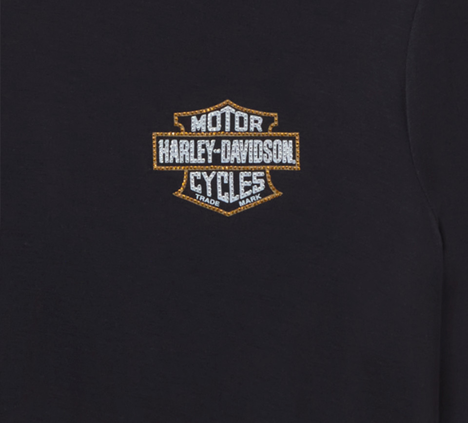 HARLEY DAVIDSON TOP-KNIT,BLACK